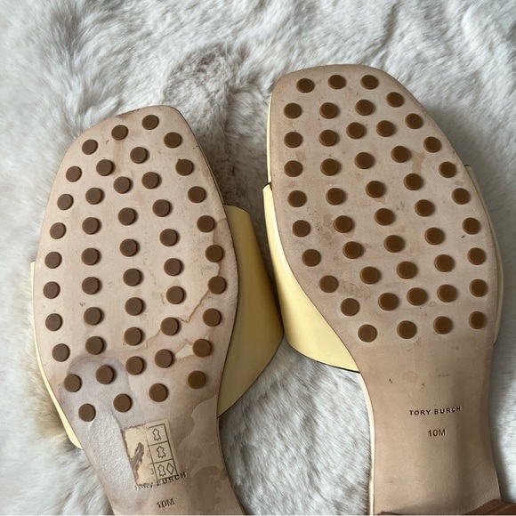 Tory Burch Women's Yellow Slide Sandals - Picture 8 of 11